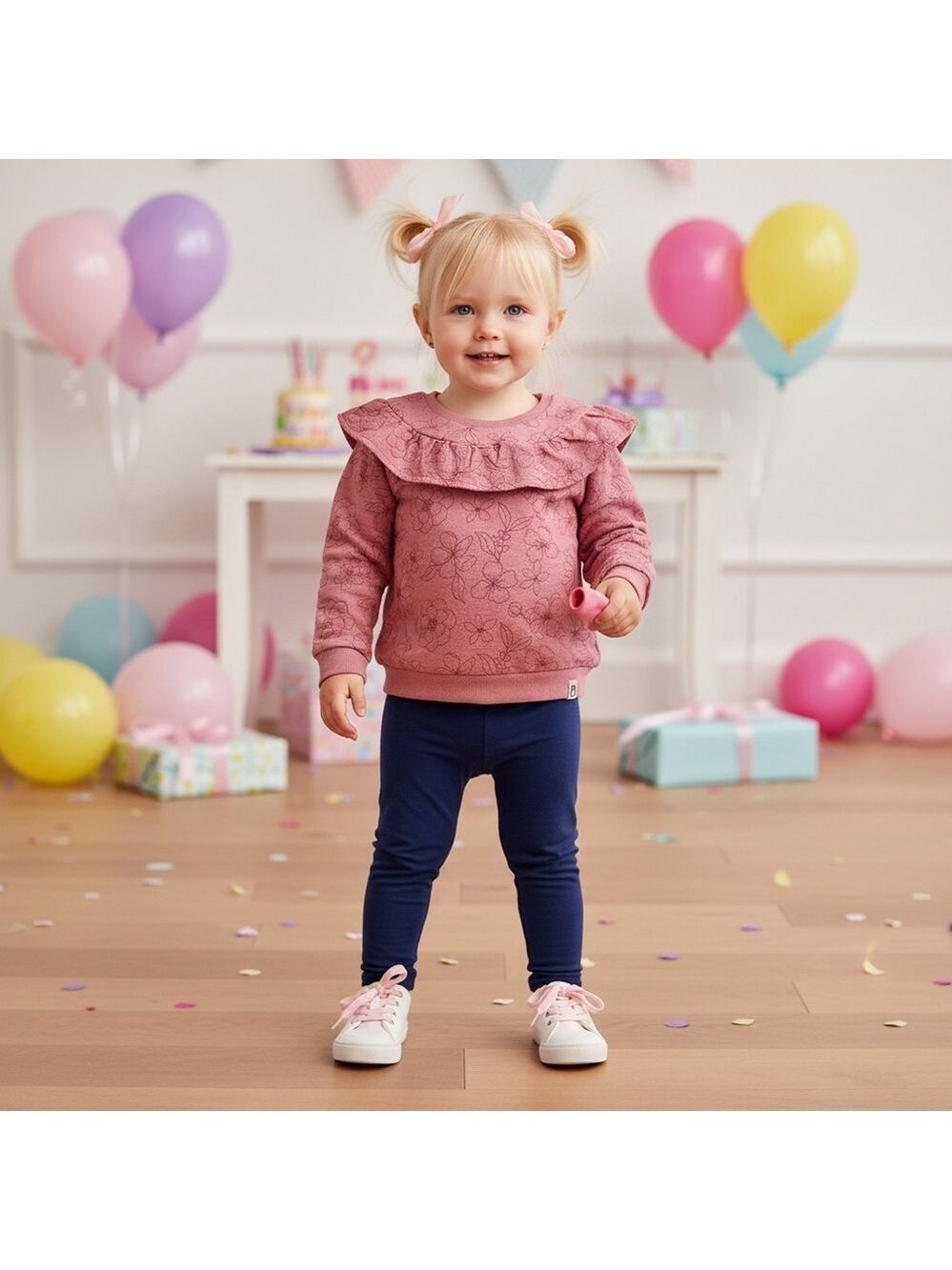 Rabbit + Bear Organic Cotton Pink Floral Top Size 3T
